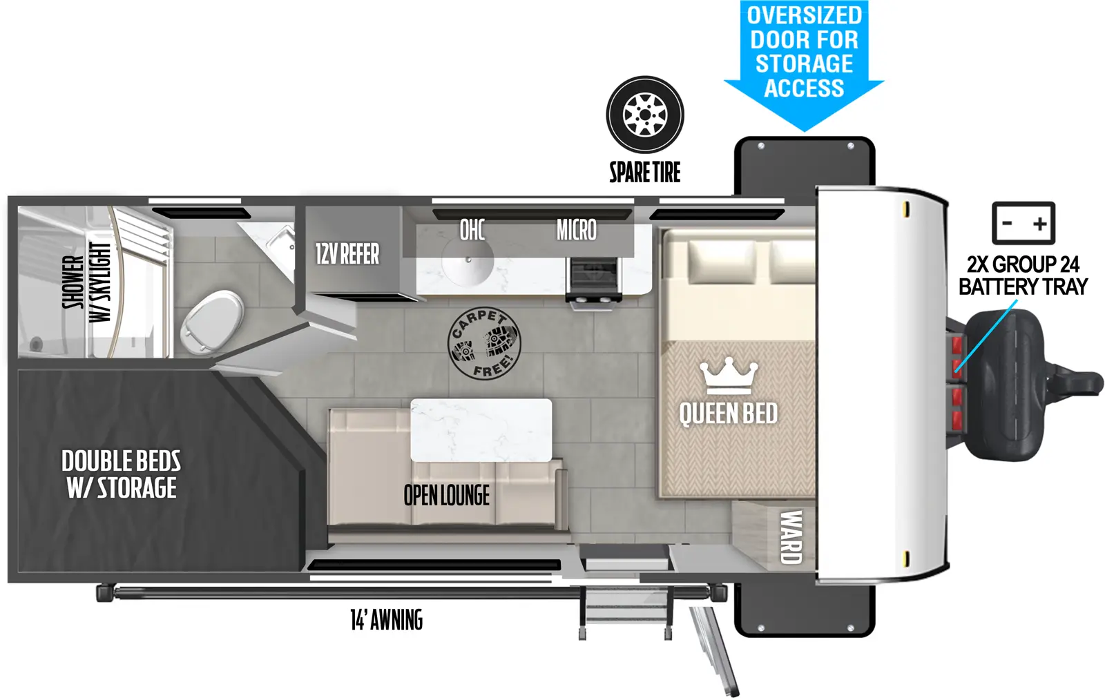 Salem Fsx 174DBLE Floorplan